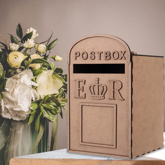 Large Wooden Wedding Card Post Mail Box Receiving Guest Decoration Mailbox Gift
