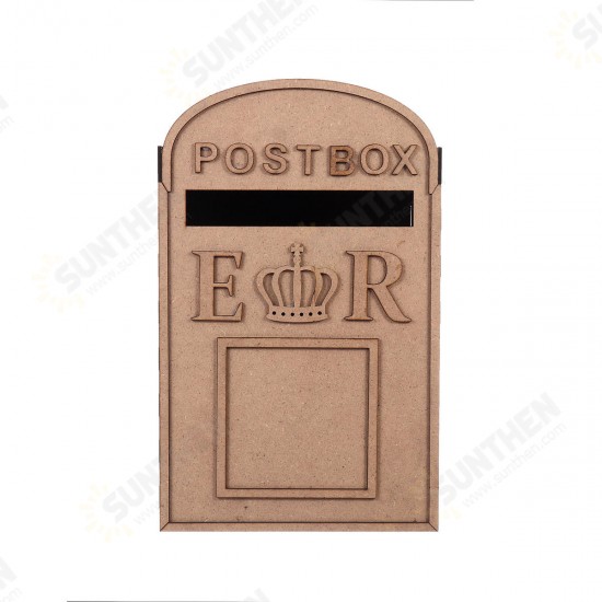 Large Wooden Wedding Card Post Mail Box Receiving Guest Decoration Mailbox Gift