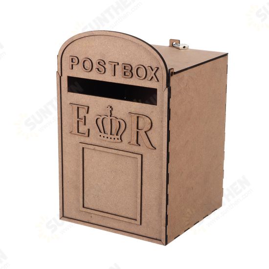 Large Wooden Wedding Card Post Mail Box Receiving Guest Decoration Mailbox Gift