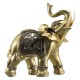 Lucky Charm Fengshui Mascot Golden Elephant Resin Mini Statue Home Desk Ornaments Gifts Home Decorations