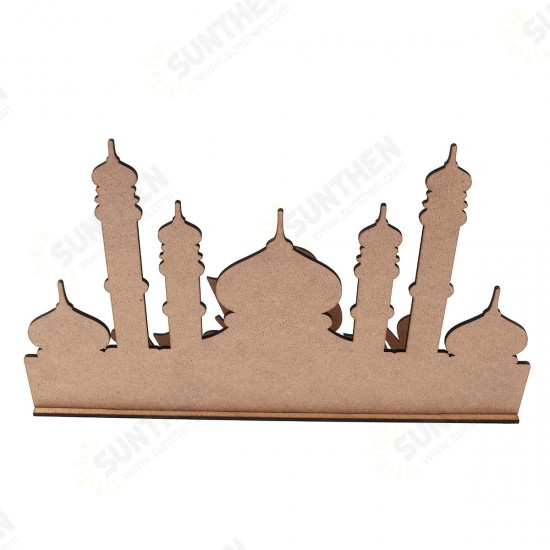 Eid Ramadan Mubarak Advent Calendar Countdown DIY Stand Home Decorations