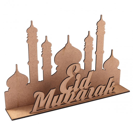 Eid Ramadan Mubarak Advent Calendar Countdown DIY Stand Home Decorations