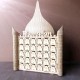 Wooden Ramadan Advent Calendar DIY House Drawer Stand Rack Decorations