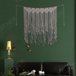 Macrame Backdrop Curtains Hanging Bo ho Wedding Hanger Cotton Wall Art Home Decor Macrame Backdrop Curtains Hanging Bo ho Wedding Hanger Cotton Wall Art Home Decor