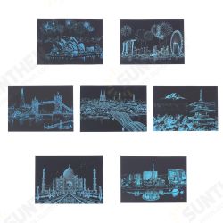 Magic Scratch Sketch Pad Wooden Drawing Shiny Stick Art Painting Paper and Board Magic Scratch Sketch Pad Wooden Drawing Shiny Stick Art Painting Paper and Board