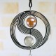 Metal Hanging Garden Wind Spinner Round Crystal Ball Bell Garden Home Ornament Metal Hanging Garden Wind Spinner Round Crystal Ball Bell Garden Home Ornament