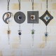 Metal Hanging Garden Wind Spinner Round Crystal Ball Bell Garden Home Ornament Metal Hanging Garden Wind Spinner Round Crystal Ball Bell Garden Home Ornament