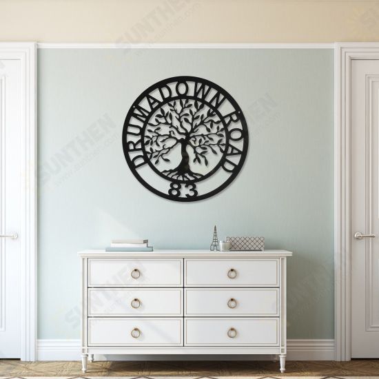 Metal Round Tree of Life Wall Art Peronsalised Wall Decorations for Home Office Living Room Fashion Wall Decor