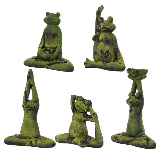 Micro-landscape Frog Figurines Miniatures Garden Terrariums Bonsai Home Decoration