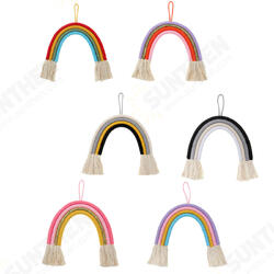 Nordic Style Curtain Tassel Rainbow Wall Hanging Ornament Cotton Tapestry Decorations Nordic Style Curtain Tassel Rainbow Wall Hanging Ornament Cotton Tapestry Decorations
