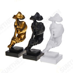 Nordic Style Resin Silent Decoration Statues Gold Silence Sculptures Home Decorations Nordic Style Resin Silent Decoration Statues Gold Silence Sculptures Home Decorations