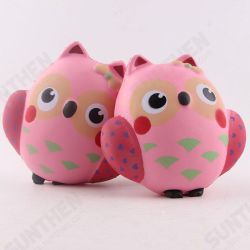 PU Simulation Cute Pink Owl Squishy Office Relief Toys PU Simulation Cute Pink Owl Squishy Office Relief Toys