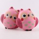 PU Simulation Cute Pink Owl Squishy Office Relief Toys