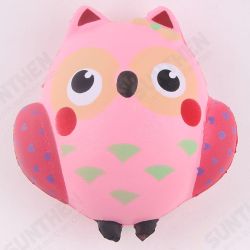 PU Simulation Cute Pink Owl Squishy Office Relief Toys PU Simulation Cute Pink Owl Squishy Office Relief Toys