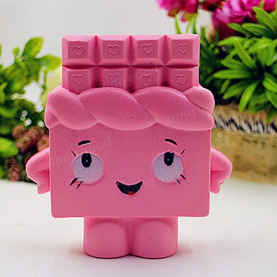 PU Simulation Of Chocolate Human Toy Squishy - Pressure Relief Toys Random Color