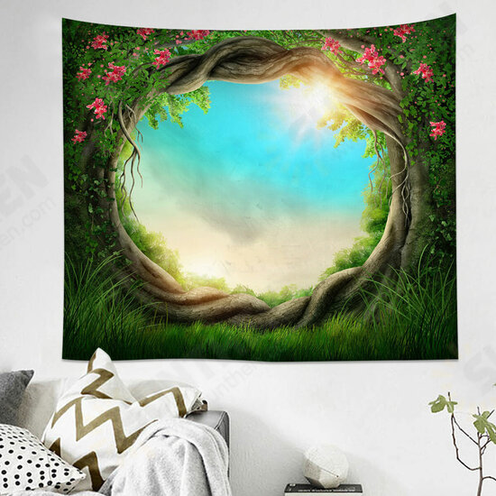 Polyester Fancy Moon Light Tapestry Throw Mat Yoga Rug Wall Hanging Home Decor Art Crafts