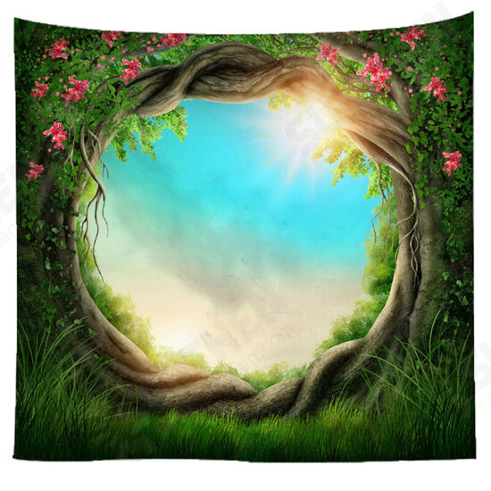 Polyester Fancy Moon Light Tapestry Throw Mat Yoga Rug Wall Hanging Home Decor Art Crafts