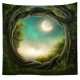 Polyester Fancy Moon Light Tapestry Throw Mat Yoga Rug Wall Hanging Home Decor Art Crafts