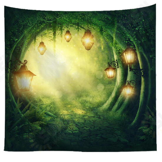 Polyester Fancy Moon Light Tapestry Throw Mat Yoga Rug Wall Hanging Home Decor Art Crafts