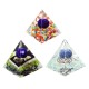 Reiki Charged Emerald Clear Quartz Crystal Orgone Pyramid Powerful Decorations