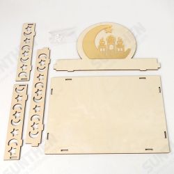 Rustic Wooden Islam Ramadan Food Serving Tray Pastry Dinner Plates Holder Decorations Rustic Wooden Islam Ramadan Food Serving Tray Pastry Dinner Plates Holder Decorations