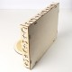 Rustic Wooden Islam Ramadan Food Serving Tray Pastry Dinner Plates Holder Decorations