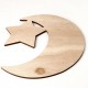 Rustic Wooden Islam Ramadan Food Serving Tray Pastry Dinner Plates Holder Decorations
