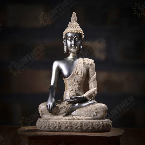 Sitting Thai Statue Sculpture Outdoor Indoor Statue Ornament Home Decorations