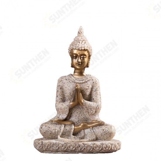 Sitting Thai Statue Sculpture Outdoor Indoor Statue Ornament Home Decorations