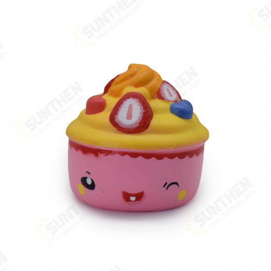 Slow Rebound PU SqueezeToys Simulation Cartoon Donut Cake Ice Creams Pressure Release Squishy Toys Color Random