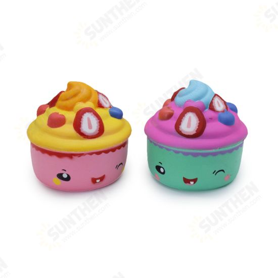 Slow Rebound PU SqueezeToys Simulation Cartoon Donut Cake Ice Creams Pressure Release Squishy Toys Color Random