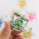 Transparent Chirstmas Tree Hanging Ornaments 60mm Crystal Glass Lotus Miniature Figurine Home Decorations