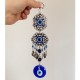 Wall Hanging Pendant Turkish Greek Blue Glass Evil Eye Lucky Eye Charm