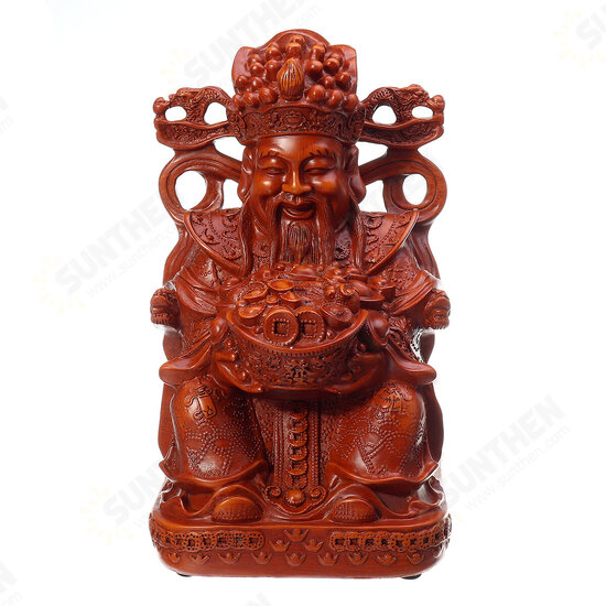 Wealth Gold Plating Statue Wencaishen Feng Shui Ornament Decorations Mascot Bring More Wealth for You