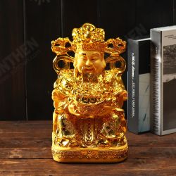 Wealth Gold Plating Statue Wencaishen Feng Shui Ornament Decorations Mascot Bring More Wealth for You Wealth Gold Plating Statue Wencaishen Feng Shui Ornament Decorations Mascot Bring More Wealth for You