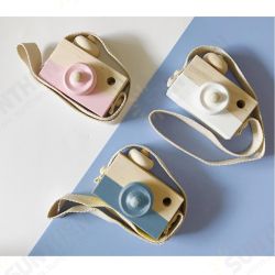 Wearable Children's Wooden Camera Ornaments Mini Portable Educational Toys Photography Cute Props Wearable Children's Wooden Camera Ornaments Mini Portable Educational Toys Photography Cute Props