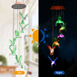 Wind Chime Solar Hummingbird Wind Chimes Outdoor/Indoor Light Color Changing LED Solar Wind Chime Gift for Mom & Grandma for Decor Yard Decorations Wind Chime Solar Hummingbird Wind Chimes Outdoor/Indoor Light Color Changing LED Solar Wind Chime Gift for Mom & Grandma for Decor Yard Decorations