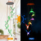 Wind Chime Solar Hummingbird Wind Chimes Outdoor/Indoor Light Color Changing LED Solar Wind Chime Gift for Mom & Grandma for Decor Yard Decorations