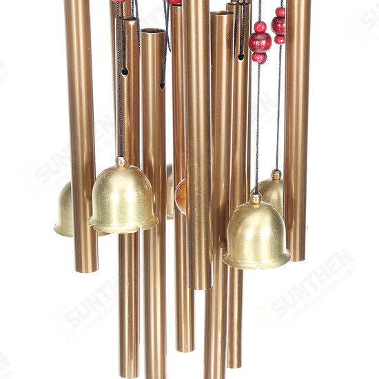 Wind Chimes Large Tone Resonant Bell 10 Tubes Chapel Church Garden Decor 33inch