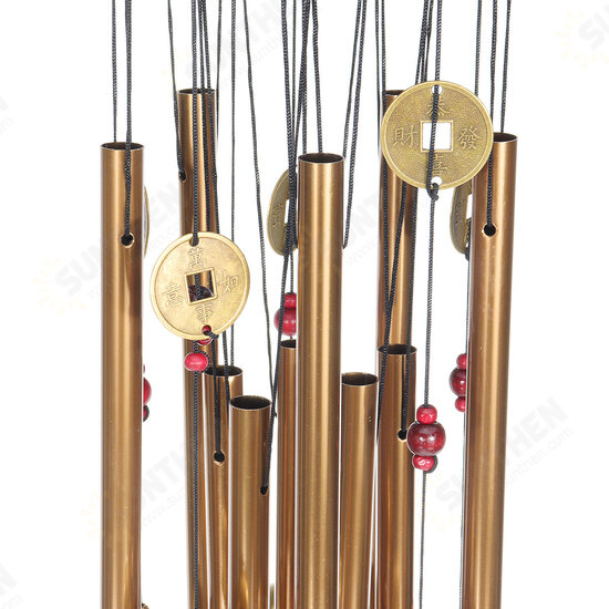 Wind Chimes Large Tone Resonant Bell 10 Tubes Chapel Church Garden Decor 33inch