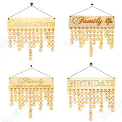 Wood Birthday Reminder Wood Plaque Board Sign Family DIY Calendar Home Decorations Wood Birthday Reminder Wood Plaque Board Sign Family DIY Calendar Home Decorations