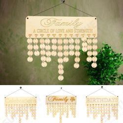 Wood Birthday Reminder Wood Plaque Board Sign Family DIY Calendar Home Decorations Wood Birthday Reminder Wood Plaque Board Sign Family DIY Calendar Home Decorations