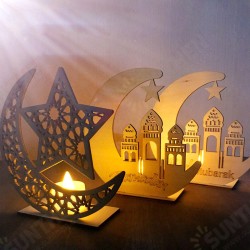 Wood DIY Decorations Islamic Palace Eid Al-Fitr Mubarak Gifts Home Ornament Wood DIY Decorations Islamic Palace Eid Al-Fitr Mubarak Gifts Home Ornament