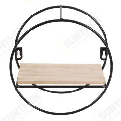 Wood Metal Wall Mounted Shelf Storage Rack Display Shelves Living Room Decor-Black/Gold Wood Metal Wall Mounted Shelf Storage Rack Display Shelves Living Room Decor-Black/Gold