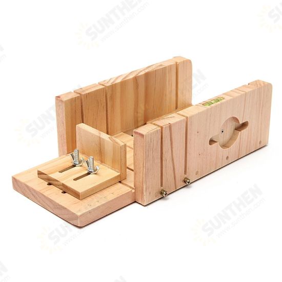 Wooden Handmade Loaf Soap Cake Mould Silicone Making Slicer Cutter