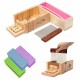 Wooden Handmade Loaf Soap Cake Mould Silicone Making Slicer Cutter