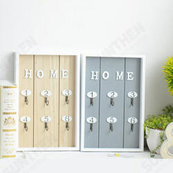 Wooden Key Box Shabby Wall Hanging Storage Keys Hook Cabinet Home Decorations Wooden Key Box Shabby Wall Hanging Storage Keys Hook Cabinet Home Decorations