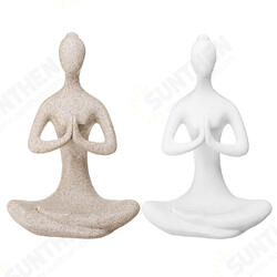 Yoga Lady Ornament Figurine Home Indoor Outdoor Garden Decorations Buddhism Statue Creative Gift Yoga Lady Ornament Figurine Home Indoor Outdoor Garden Decorations Buddhism Statue Creative Gift