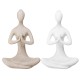 Yoga Lady Ornament Figurine Home Indoor Outdoor Garden Decorations Buddhism Statue Creative Gift