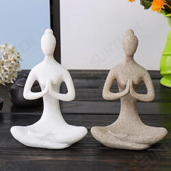 Yoga Lady Ornament Figurine Home Indoor Outdoor Garden Decorations Buddhism Statue Creative Gift Yoga Lady Ornament Figurine Home Indoor Outdoor Garden Decorations Buddhism Statue Creative Gift